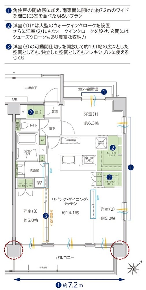 サンクレイドル成増 間取り F type