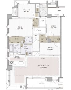 クレアホームズ道後上市 ザ・プレミアム 間取り I type MENU PLAN2