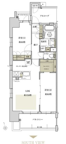 ワコーレ新神戸グランヴュー 間取り A1 type