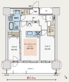 デュオヒルズ北見 間取り Fタイプ