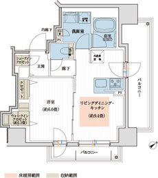 デュオヒルズ北見 間取り Hタイプ（第三期一次）