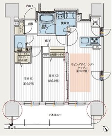 デュオヒルズ北見 間取り Gタイプ(先着順)