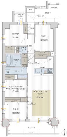 プレサンス グラン 大垣 間取り Aタイプ