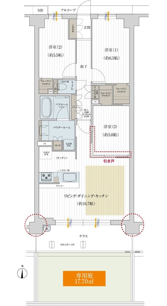プレサンス グラン 大垣 間取り Eg type