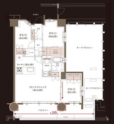ブランシエラ大浦サンリヤン 間取り Mr type