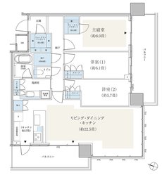 パークシティ小岩　ザ　タワー 間取り 94SWタイプ