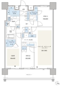 パークシティ小岩　ザ　タワー 間取り P-88Eタイプ
