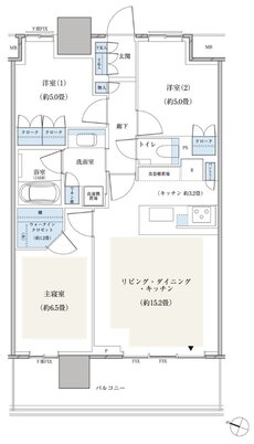 パークシティ小岩　ザ　タワー 間取り 69Waタイプ