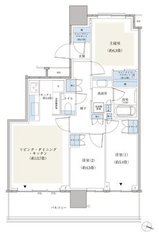 パークシティ小岩　ザ　タワー 間取り 69Eaタイプ