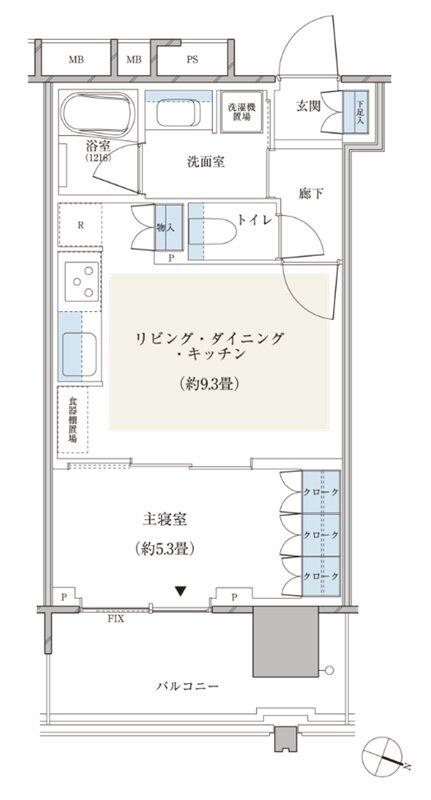 パークシティ小岩　ザ　タワー 間取り 36Edタイプ