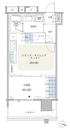 パークシティ小岩　ザ　タワー 間取り 36Edタイプ