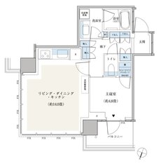 パークシティ小岩　ザ　タワー 間取り 46NEタイプ