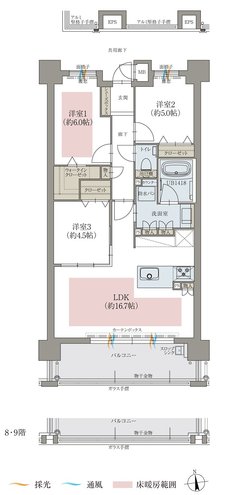 オーヴィジョン井尻 間取り C TYPE MENU PLAN