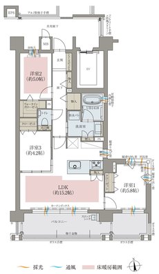 オーヴィジョン井尻 間取り F TYPE MENU PLAN