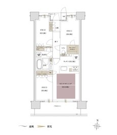 ファインレジデンス住道駅前（すごい駅前プロジェクト） 間取り I type