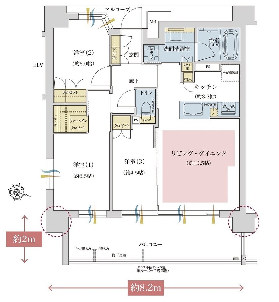 ジオ蕨中央 間取り B1 type
