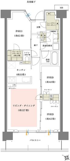 オハナ高尾 間取り F type