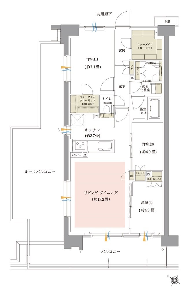 オハナ高尾 間取り Fr type