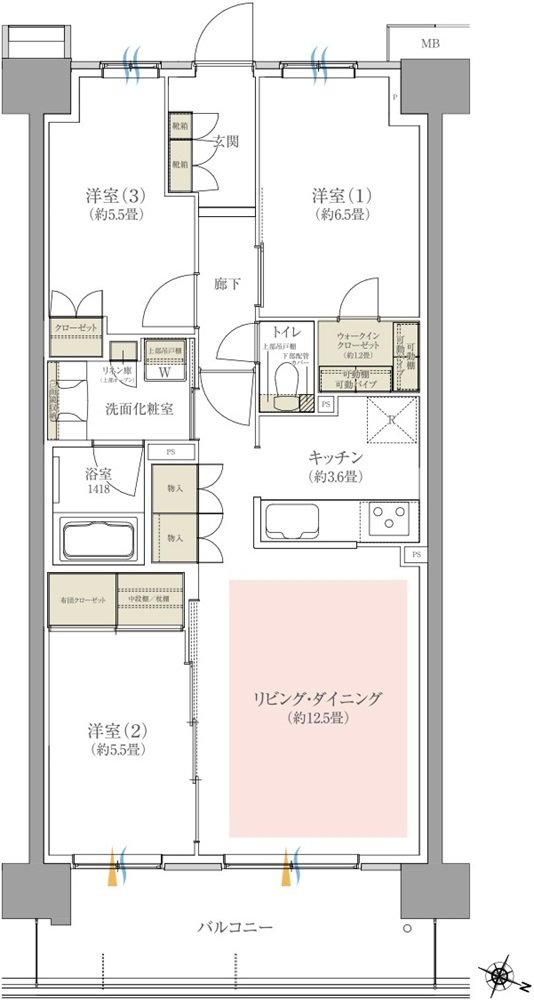 オハナ高尾 間取り N type