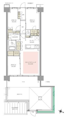 オハナ高尾 間取り Ng type