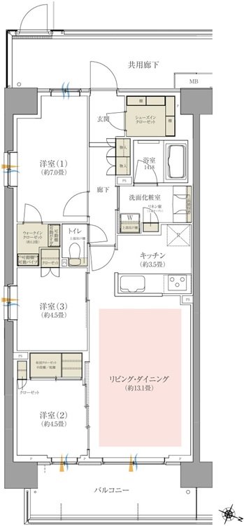 オハナ高尾 間取り H2 type