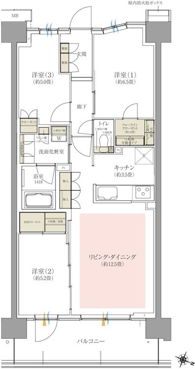 オハナ高尾 間取り I type
