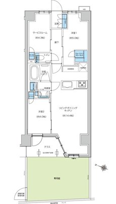 プレシス鶴間レジデンス 間取り Dgタイプ