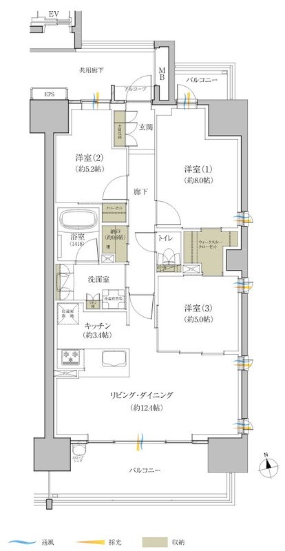 ウィスティリア長泉サウス 間取り Dタイプ