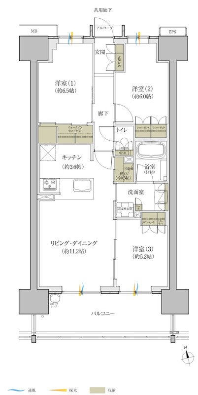 ウィスティリア長泉サウス 間取り Cタイプ