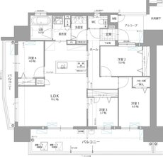 リヴィエール門司港ファーストビュー 間取り A type（9F）