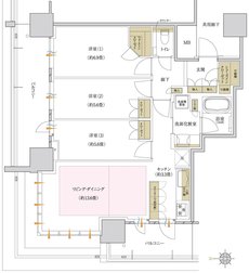 プラウドタワー岡山 間取り 76WA type
