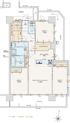 アルファステイツ滑石II 間取り H type