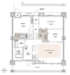 ラルステージ段原 THE MiD 間取り Bタイプ