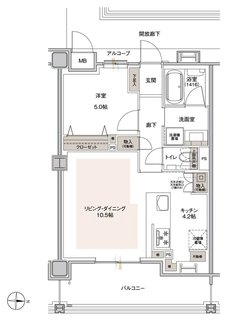 ラルステージ段原 THE MiD 間取り Eタイプ