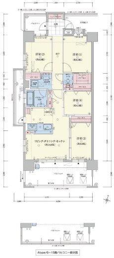 アメイズ諫早駅前プレミアム 間取り A TYPE