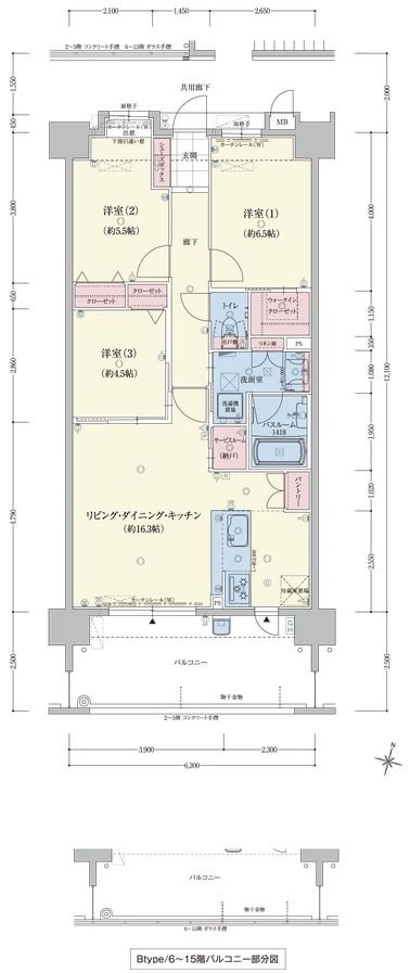 アメイズ諫早駅前プレミアム 間取り B TYPE