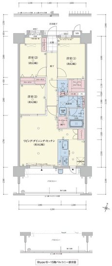 アメイズ諫早駅前プレミアム 間取り B TYPE