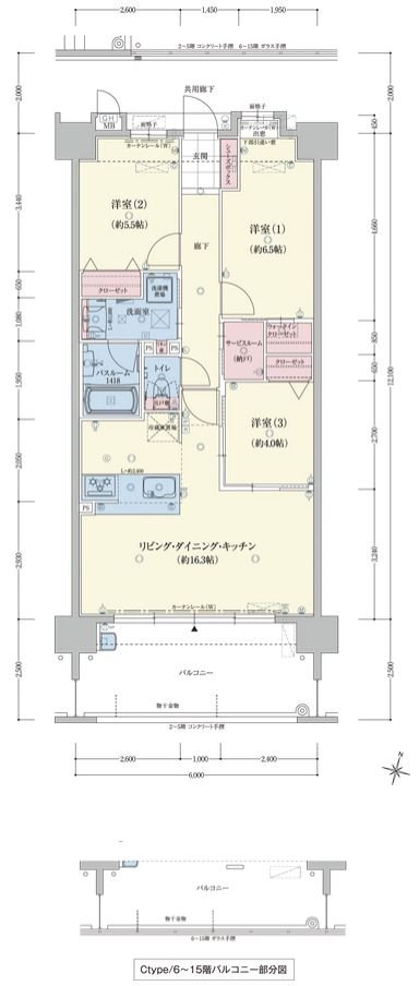 アメイズ諫早駅前プレミアム 間取り C TYPE