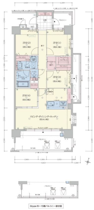 アメイズ諫早駅前プレミアム 間取り G TYPE