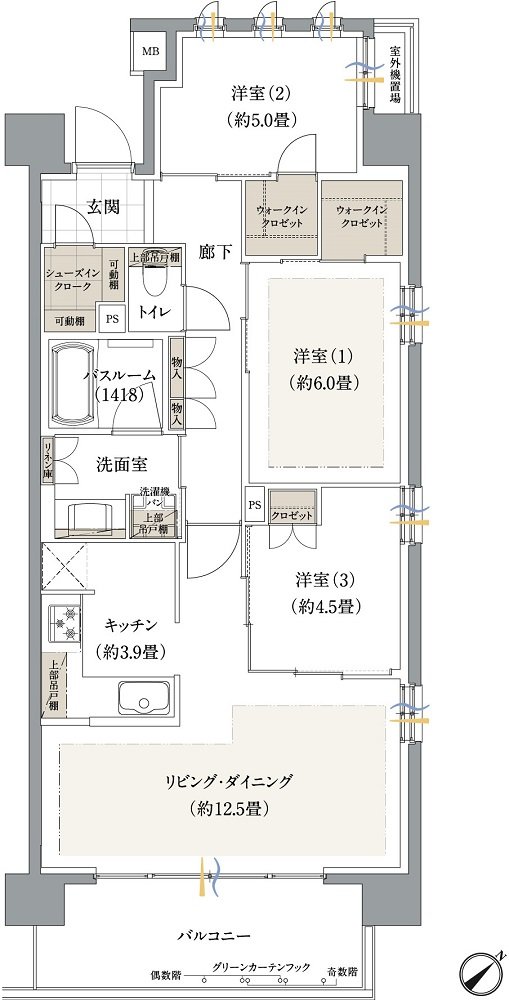 ザ・ライオンズ妙典 間取り G type