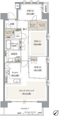 ザ・ライオンズ妙典 間取り G type