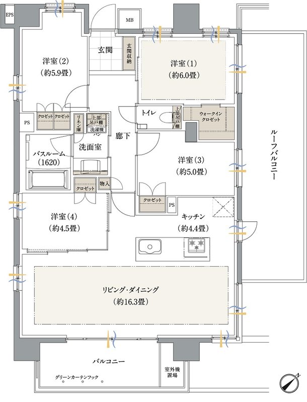 ザ・ライオンズ妙典 間取り L type