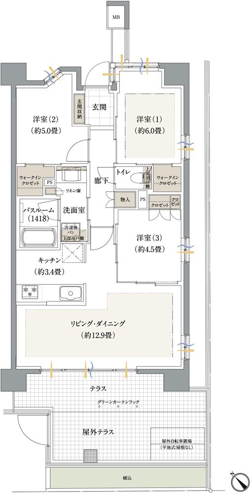 ザ・ライオンズ妙典 間取り D1 type