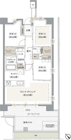 ザ・ライオンズ妙典 間取り D1 type