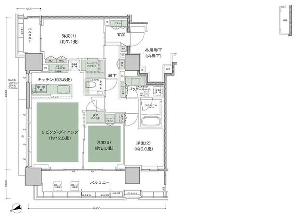 シティタワー東京田町 間取り J-3 type