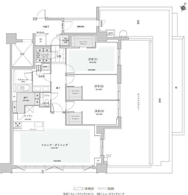 ザ・ライオンズ覚王山 間取り N TYPE