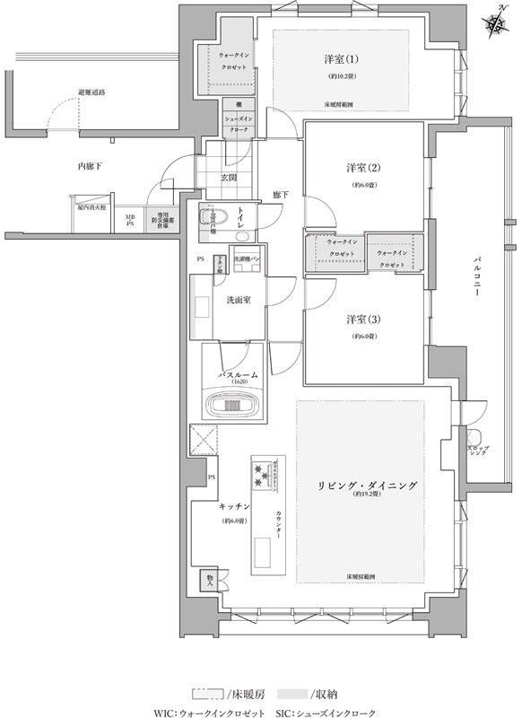 ザ・ライオンズ覚王山 間取り J2 TYPE