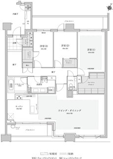 ザ・ライオンズ覚王山 間取り Q TYPE