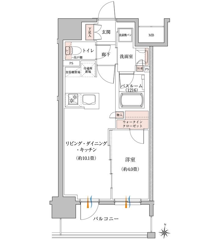 イノバス丸の内 間取り Cタイプ