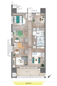 アルバックス知立駅前 間取り A TYPE